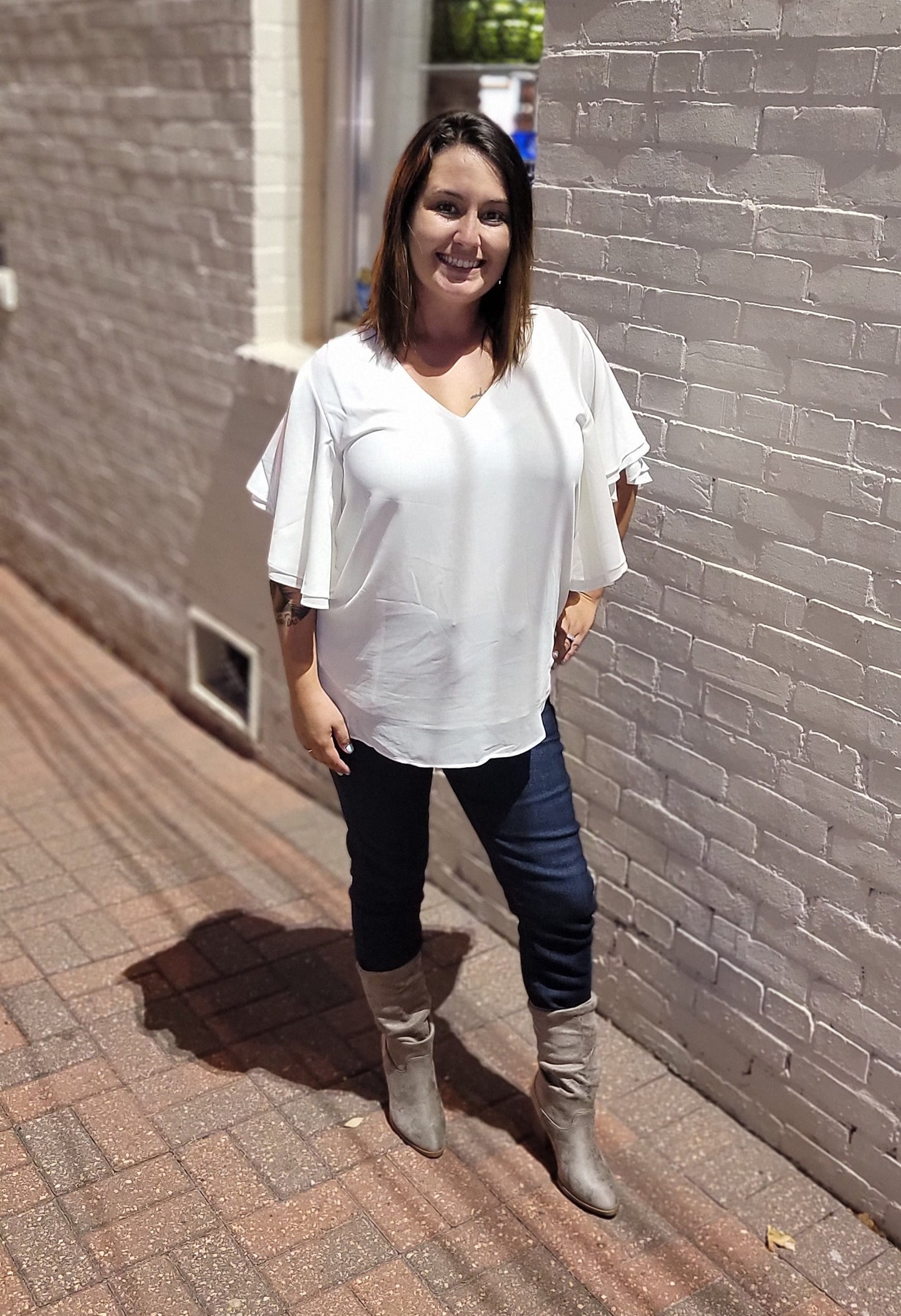 Double Layer Chiffon Top
