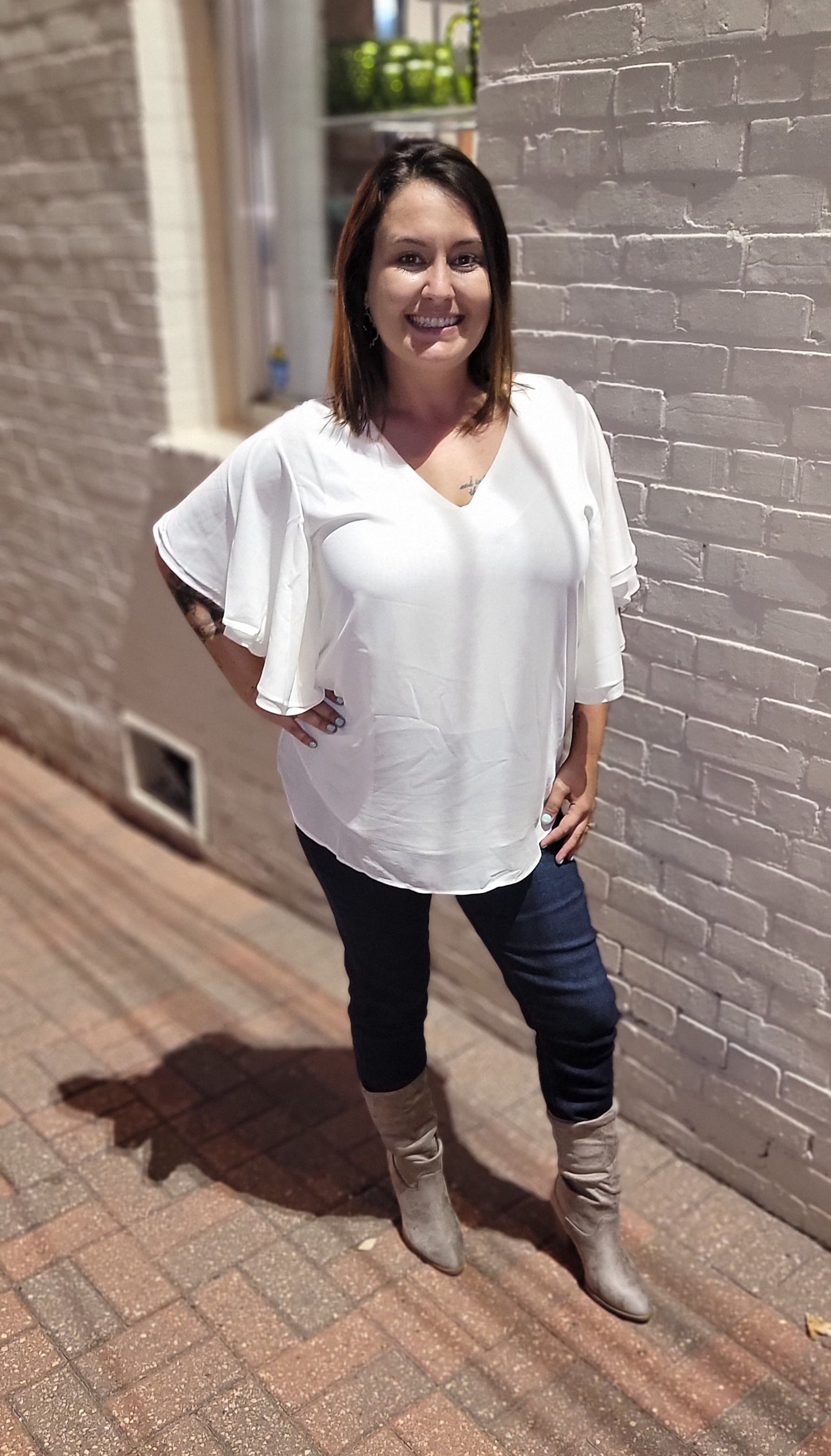 Double Layer Chiffon Top