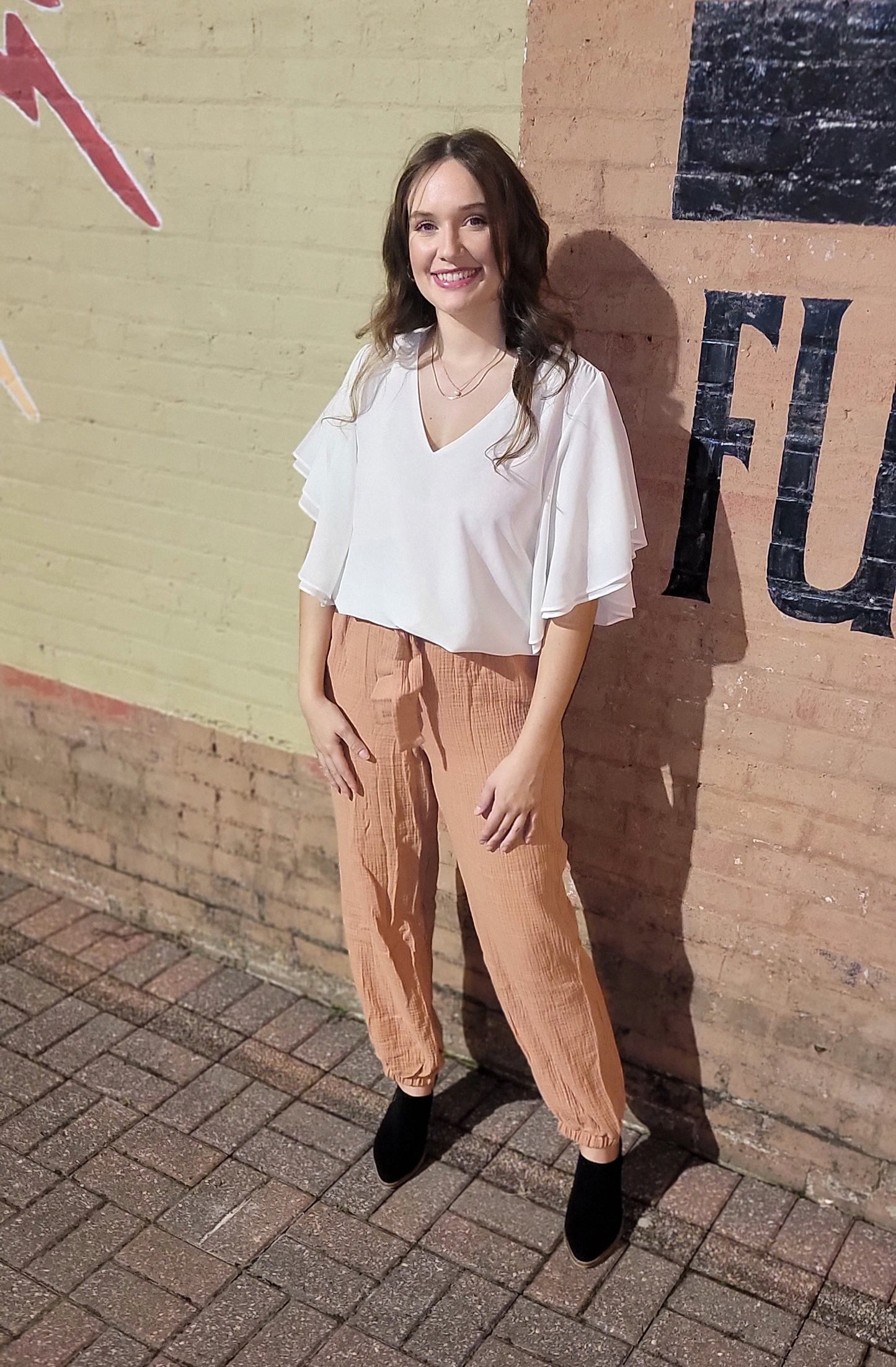 Copper Gauze Pants