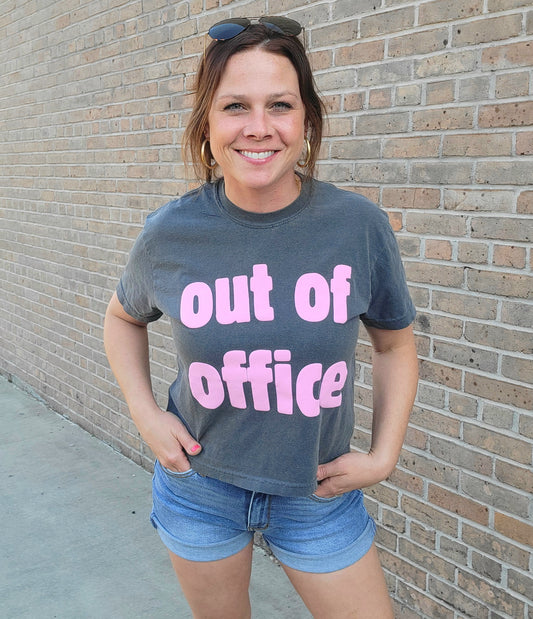 Out of Office Puff Graphic