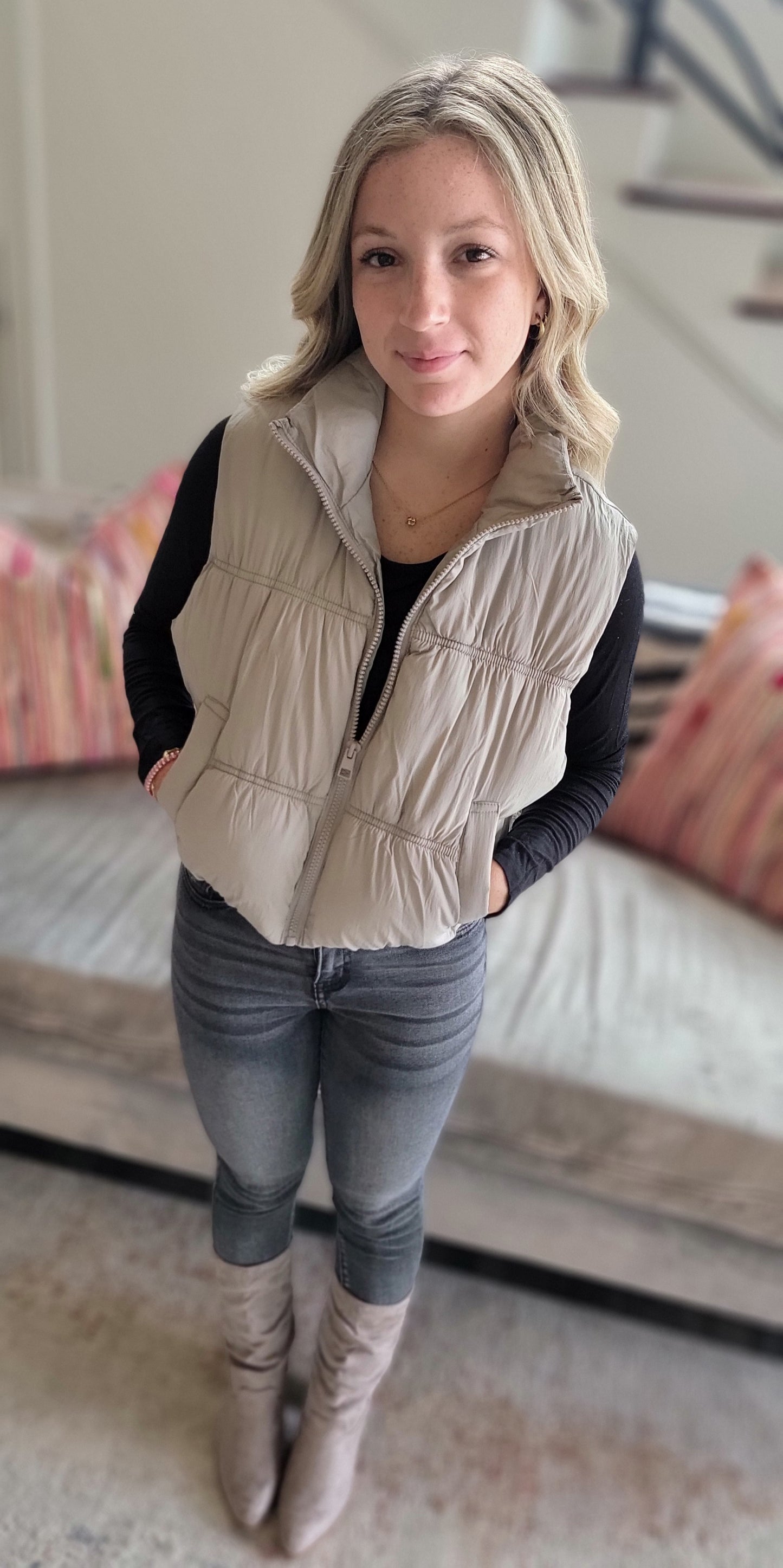 Quilted Puffer Vest