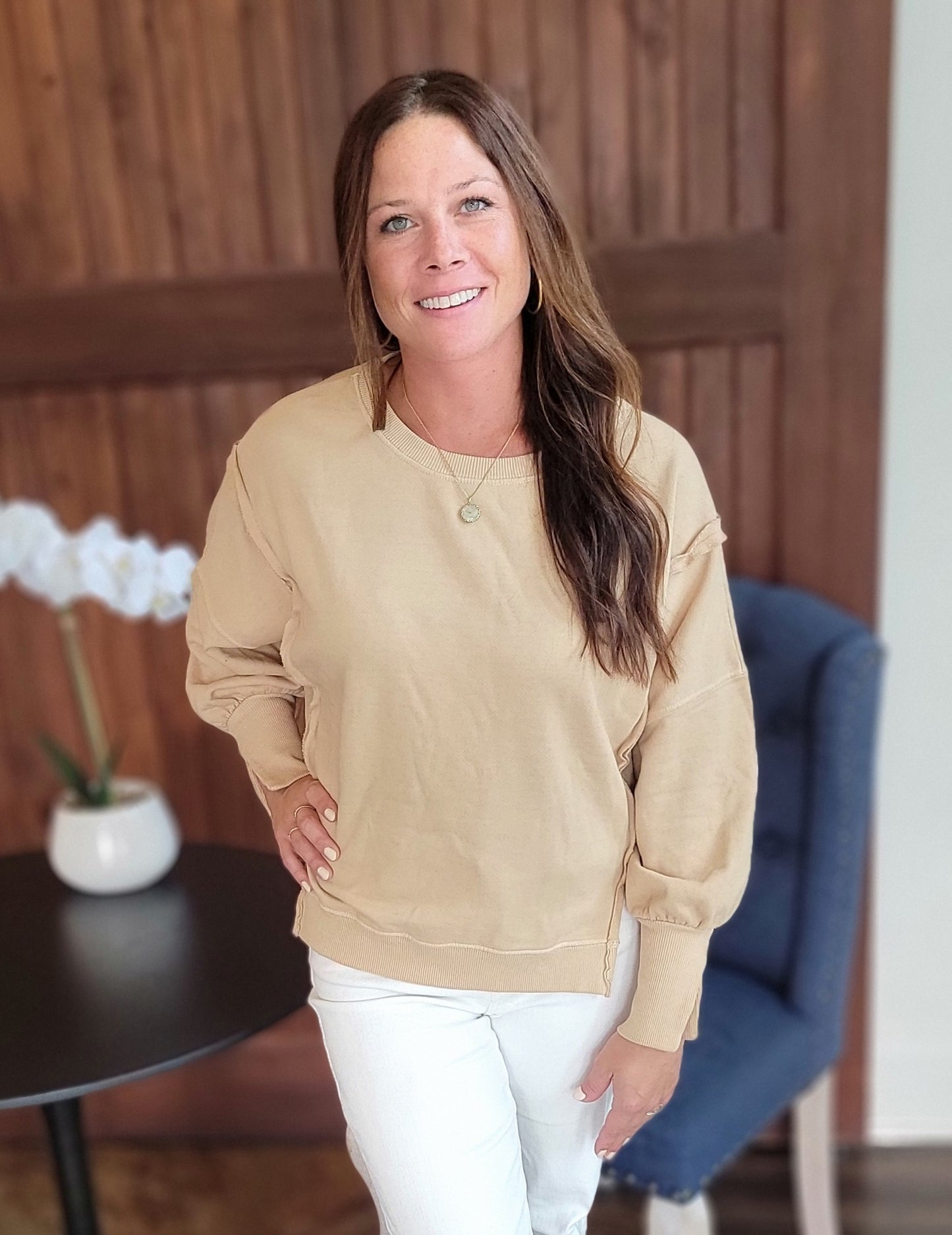 Timeless Taupe Pullover