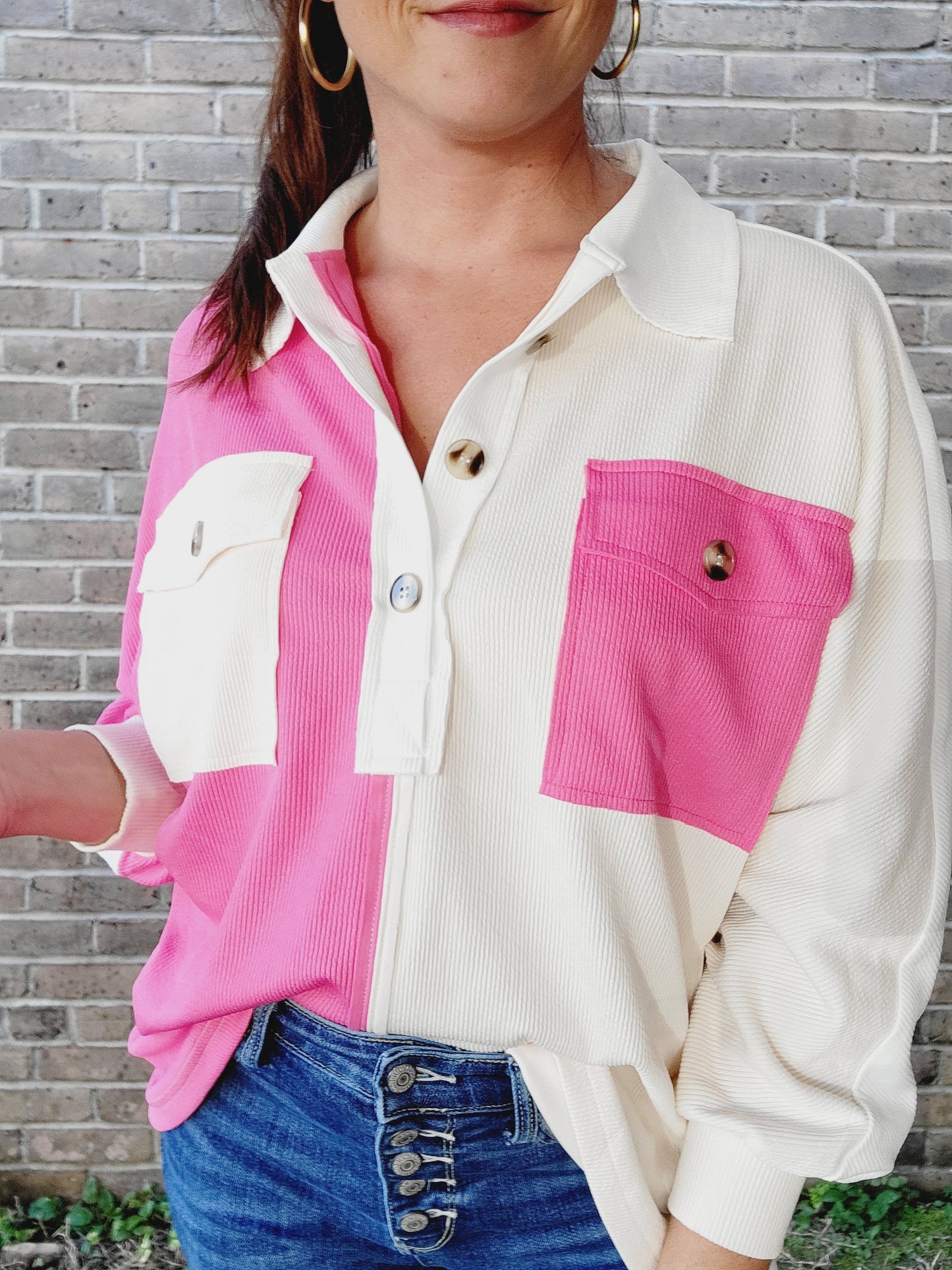 Stassi Colorblock Pullover