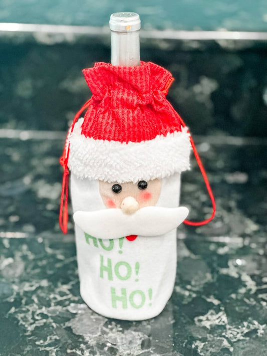 Santa Wine Bottle Cover