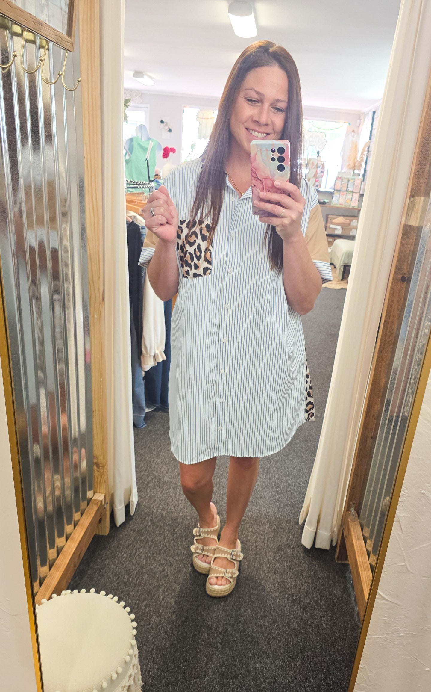 Leopard Detail Dress