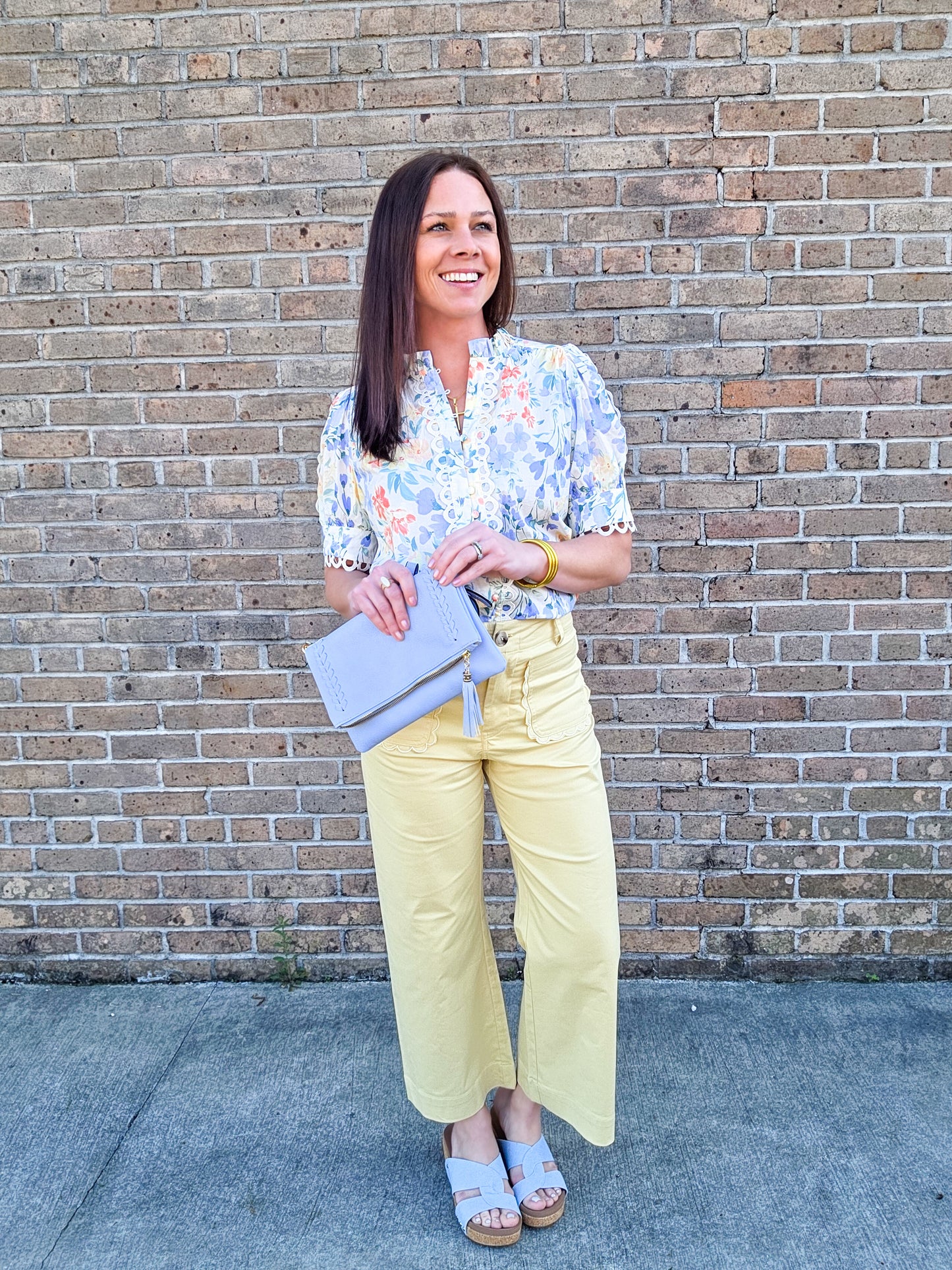 Scalloped Pocket Pants