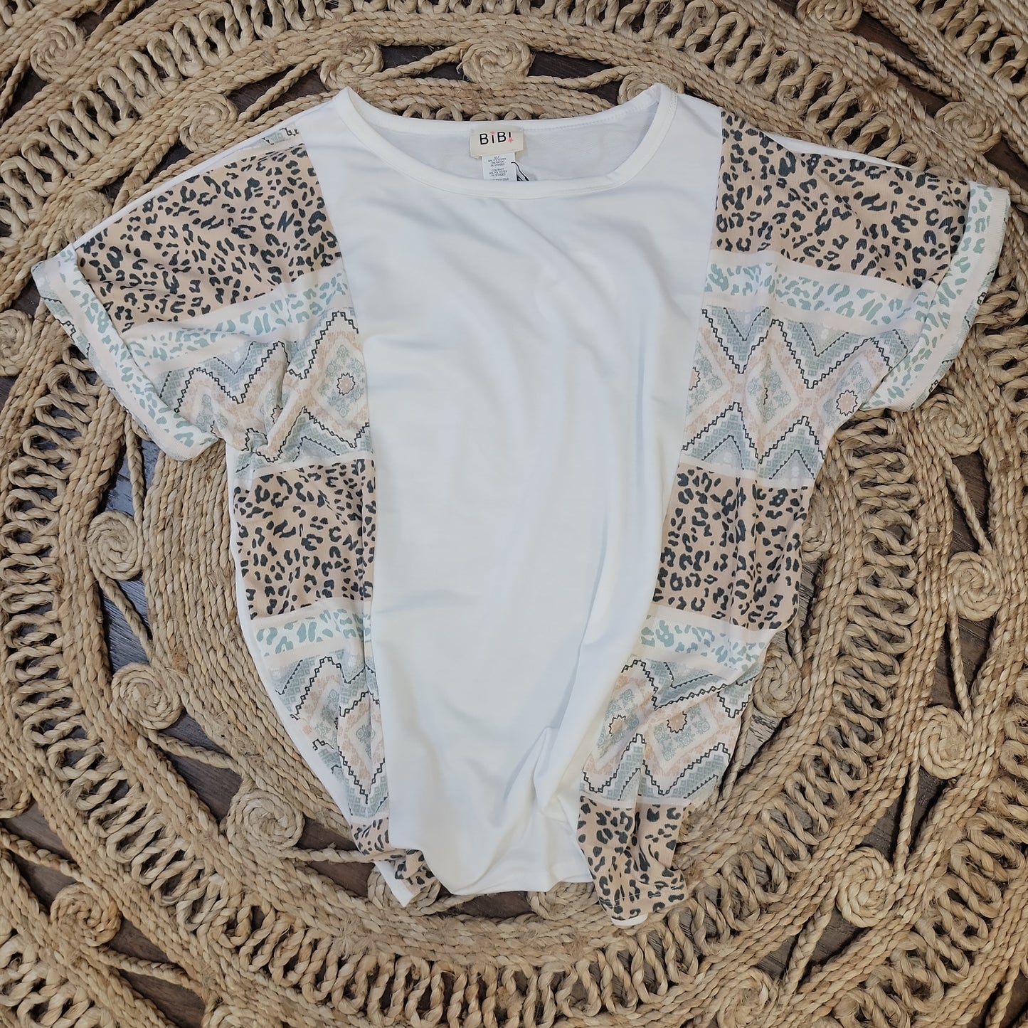 Aztec Knit Block Top