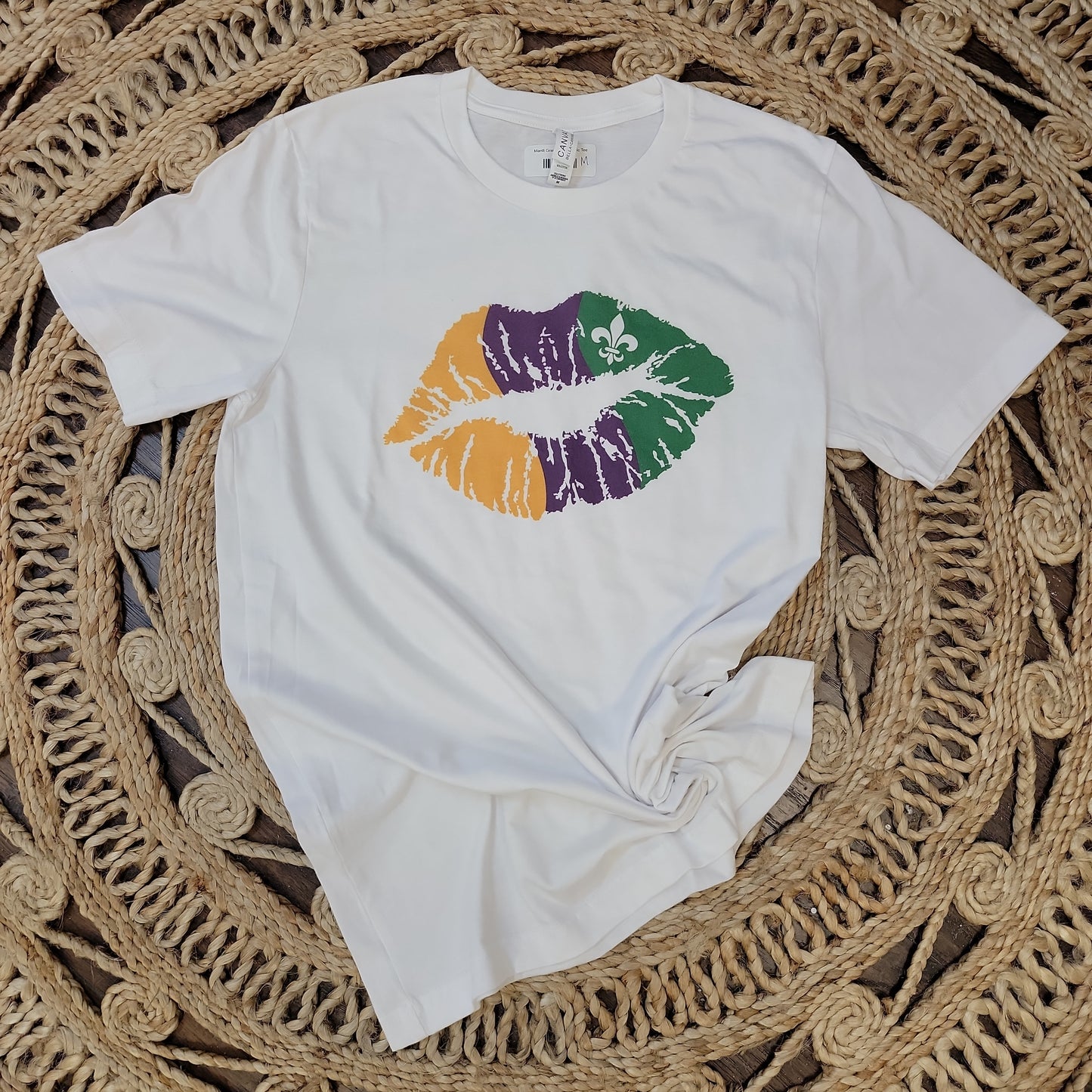 Mardi Gras Lips Graphic Tee