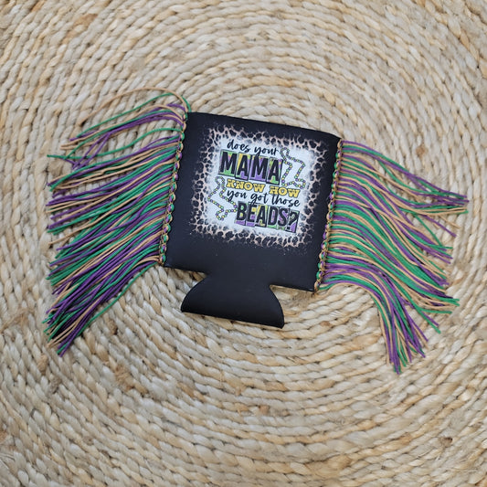 Mardi Gras Koozie