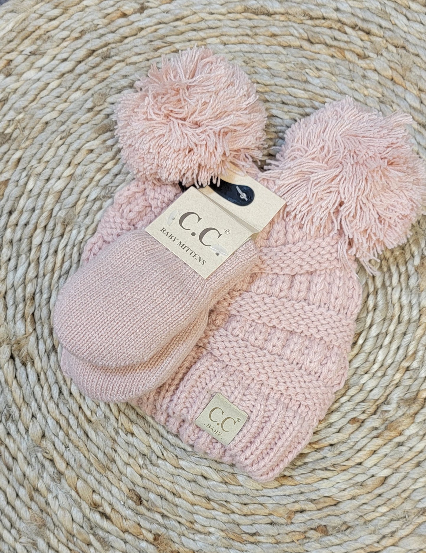 C.C Baby Beanie & Mitten Set