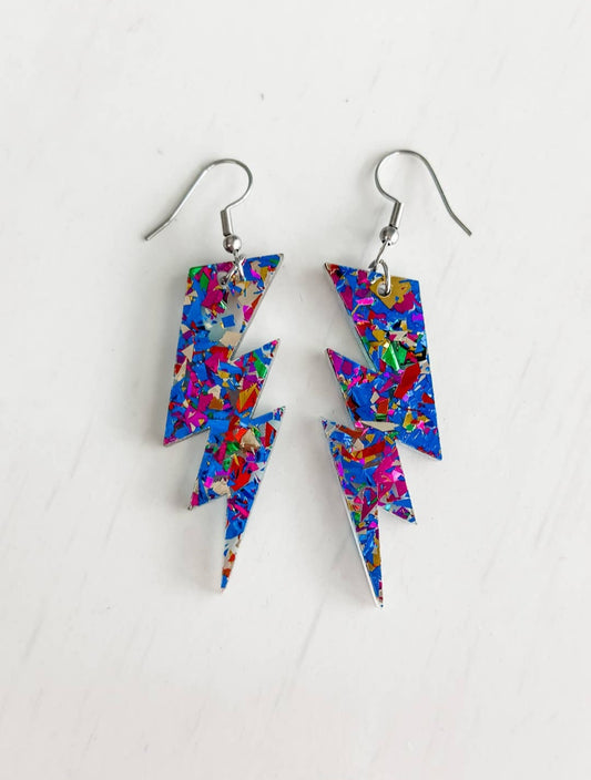 All That Glitters Bolt Earrings