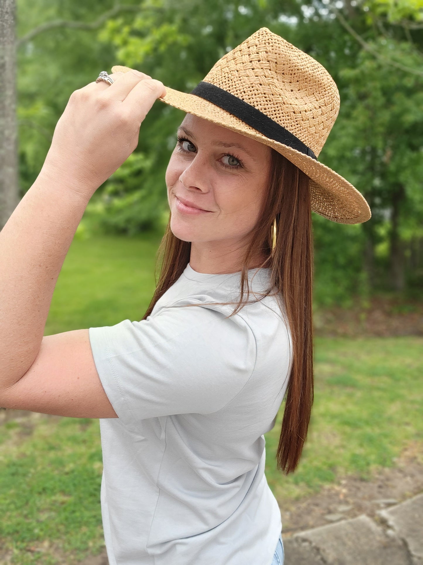 Braided Fedora Sun Hat