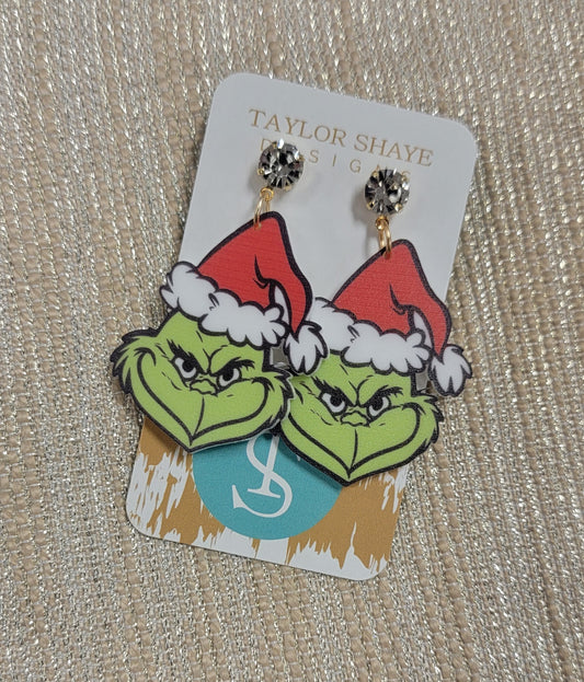 Taylor Shaye Grinch Earrings