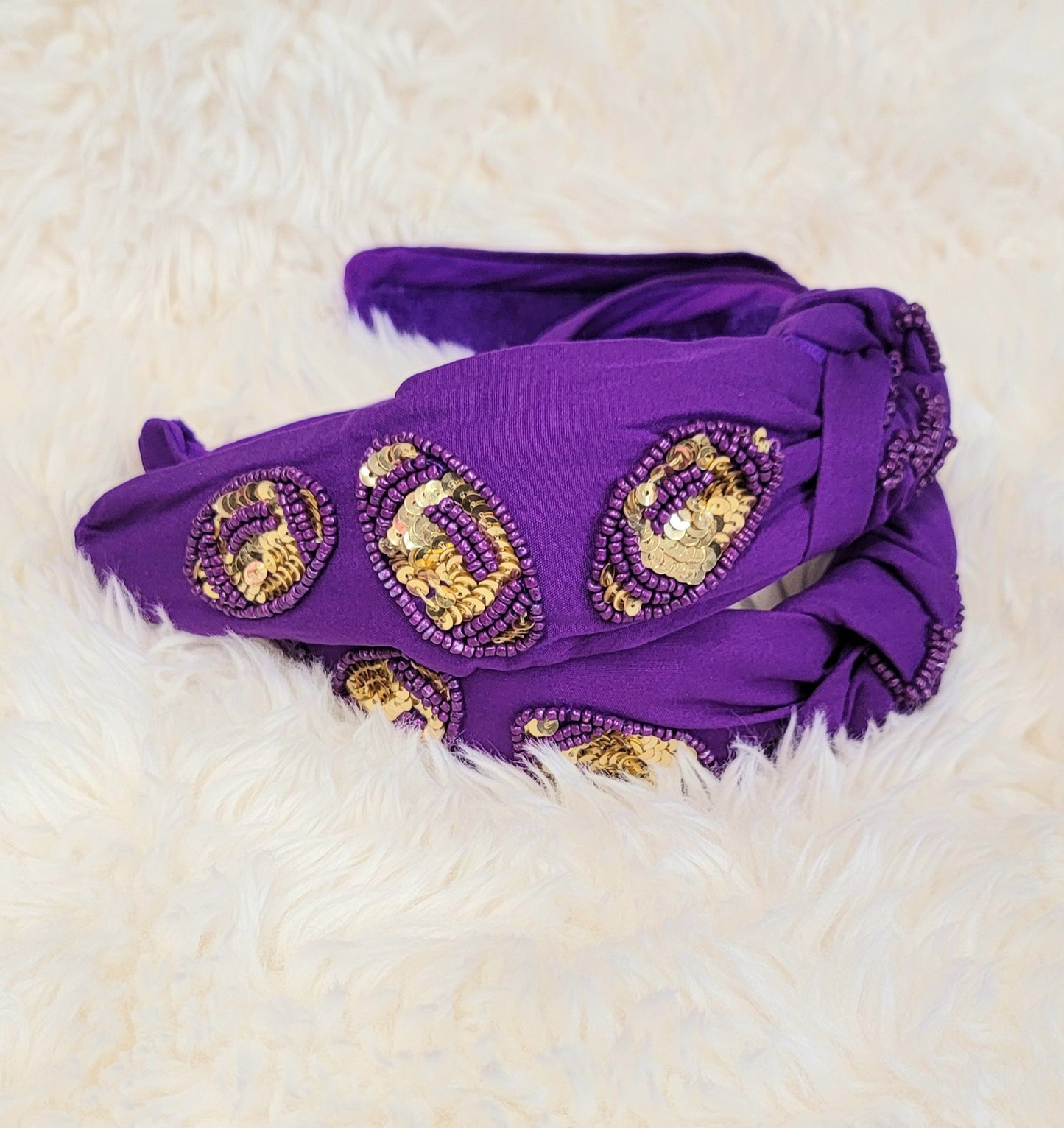 Football Sequin Headband