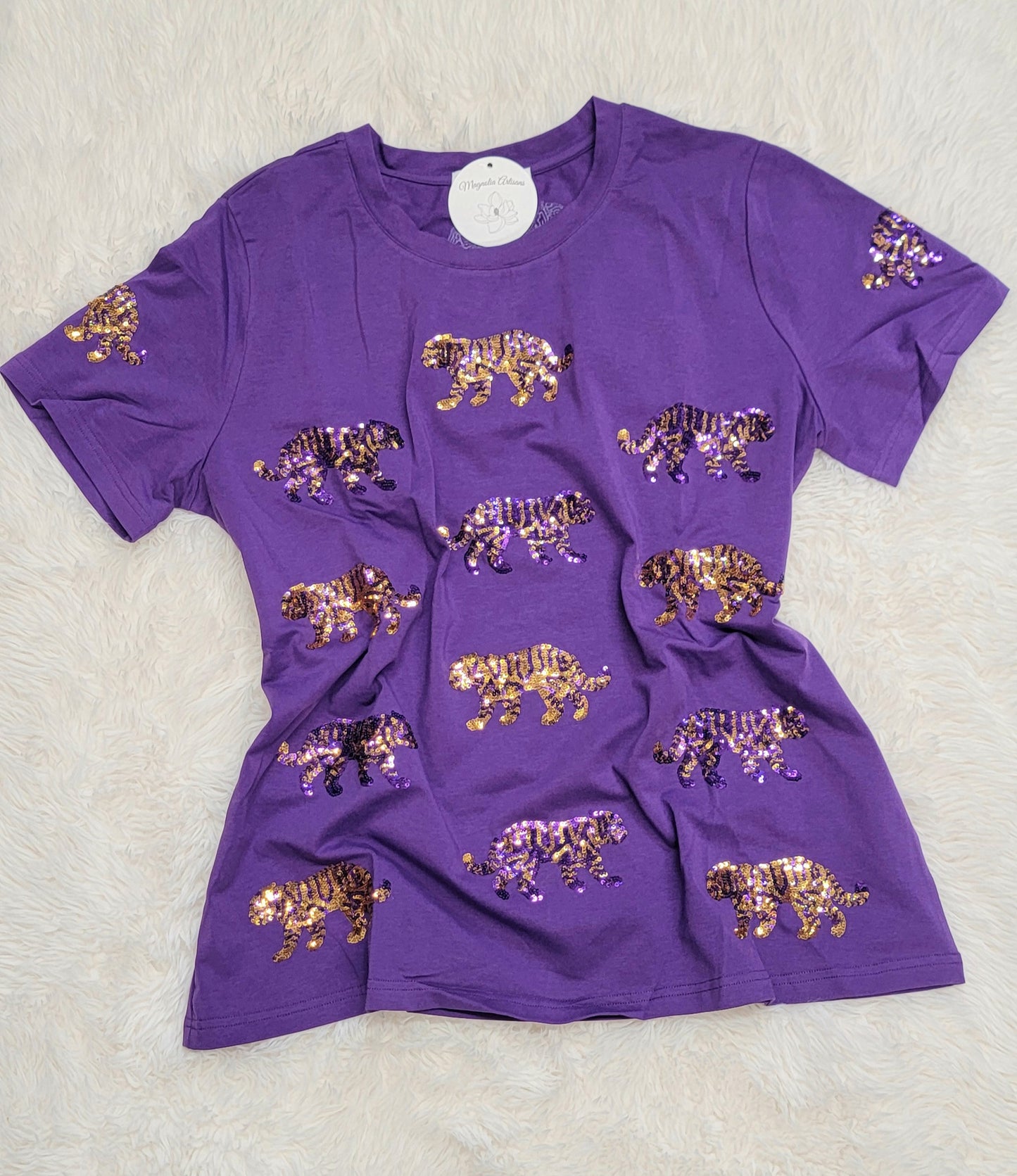 Sequin Tiger Top