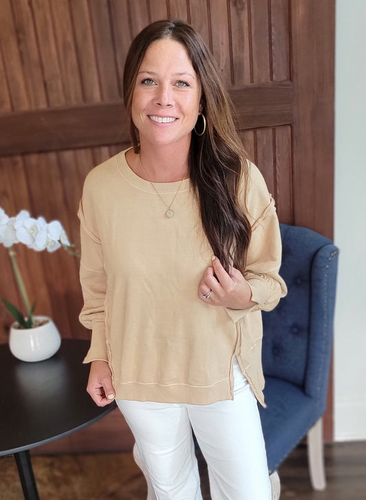 Timeless Taupe Pullover