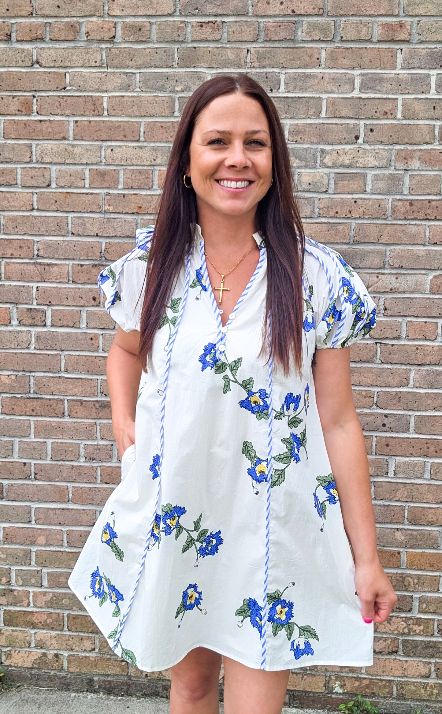 Corded Floral Dress
