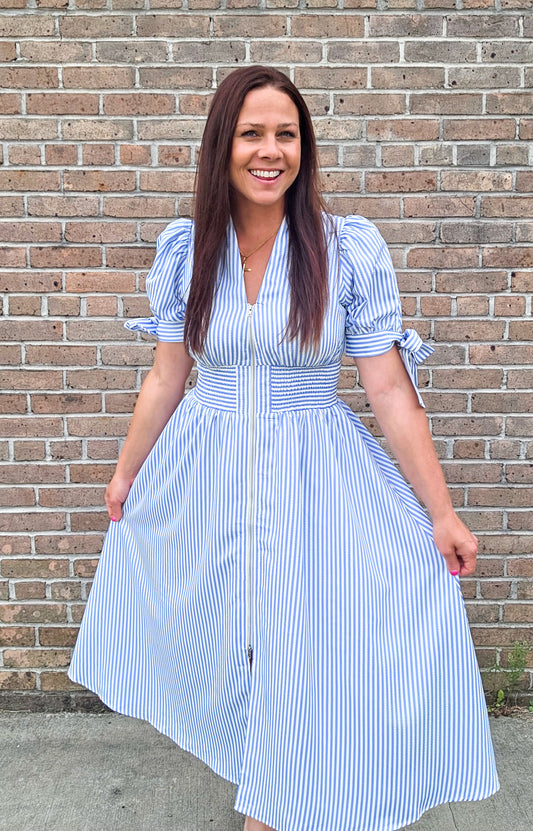 Bow Sleeve Dress