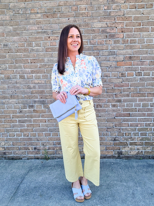 Scalloped Pocket Pants