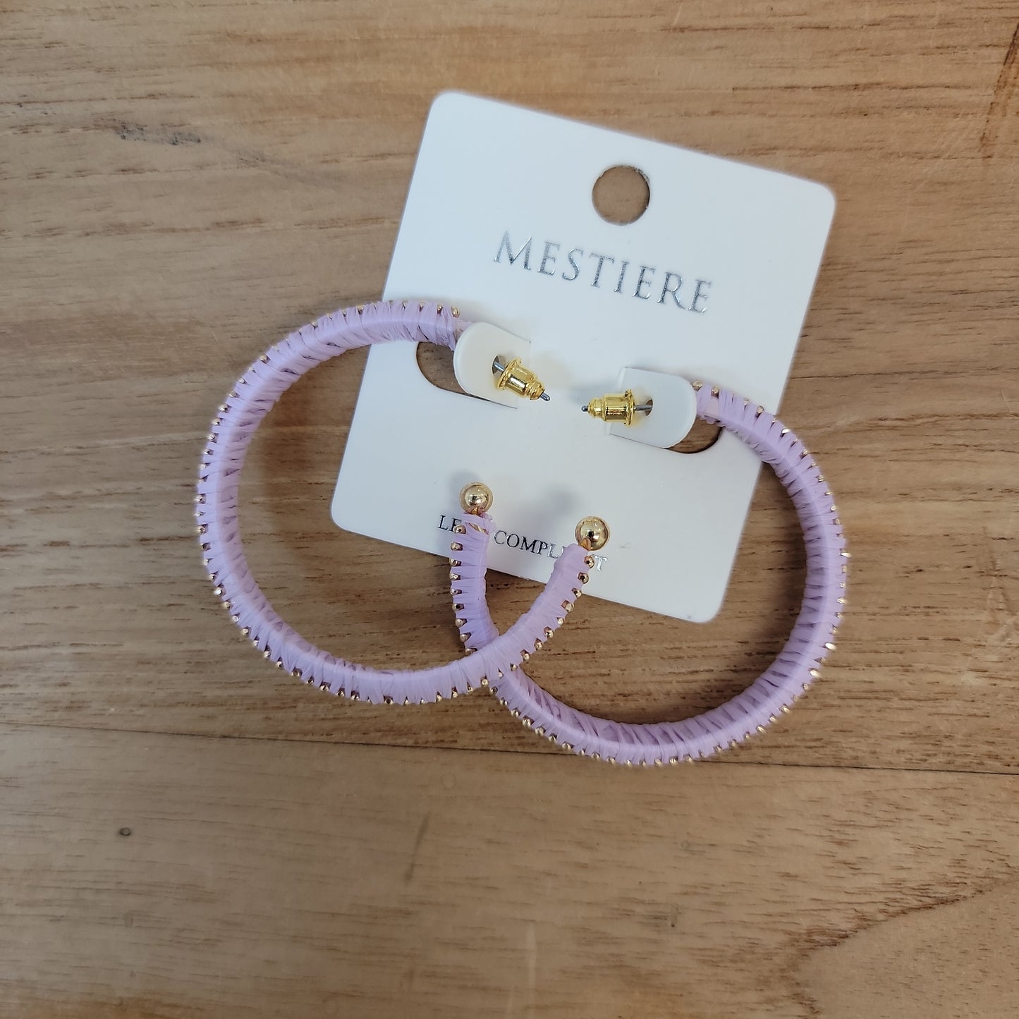 Threaded Hoop Earrings