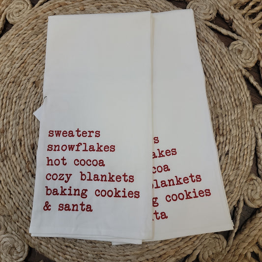 Christmas Things Tea Towel