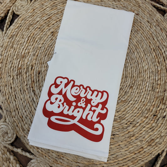 Merry & Bright Tea Towel