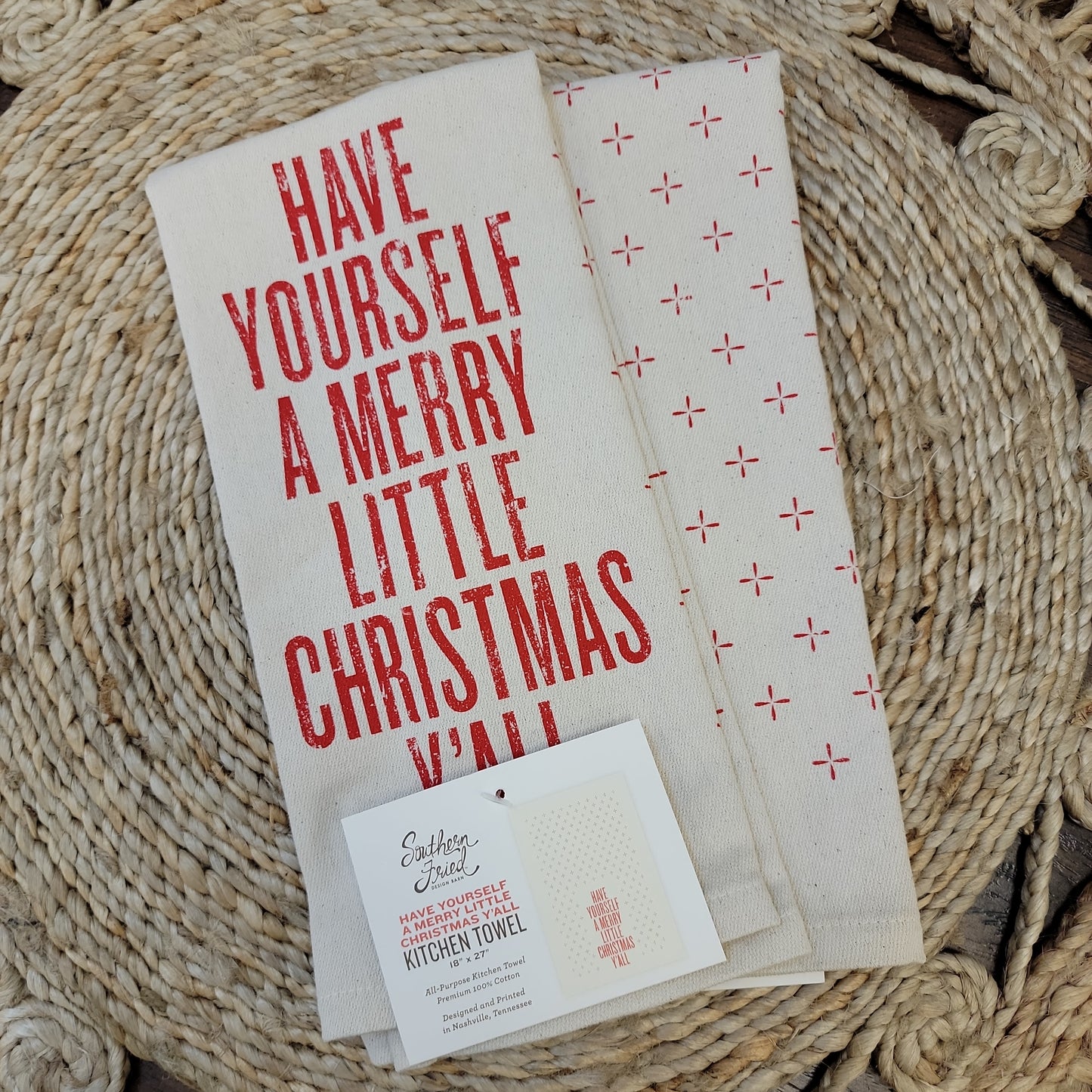 Southern Fried Merry Little Christmas Towel