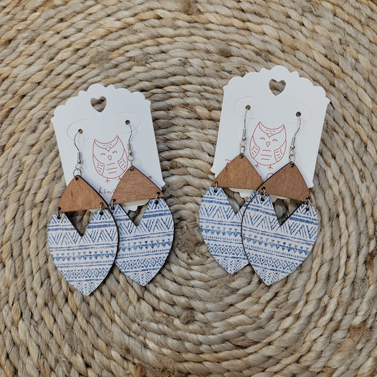 Boho Wooden Earrings