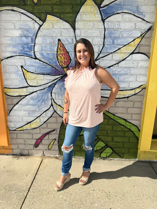 Ruffle Sleeve Tunic
